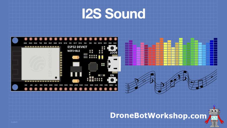 Aantrekkelijk zijn aantrekkelijk kroeg Afgeschaft Sound with ESP32 - I2S Protocol | DroneBot Workshop